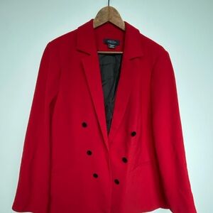 Michel Studio Vibrant Red Blazer